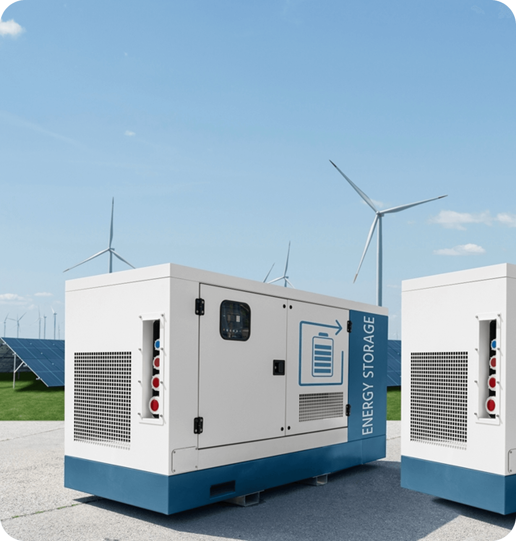 Power generation equipment with wind turbines
